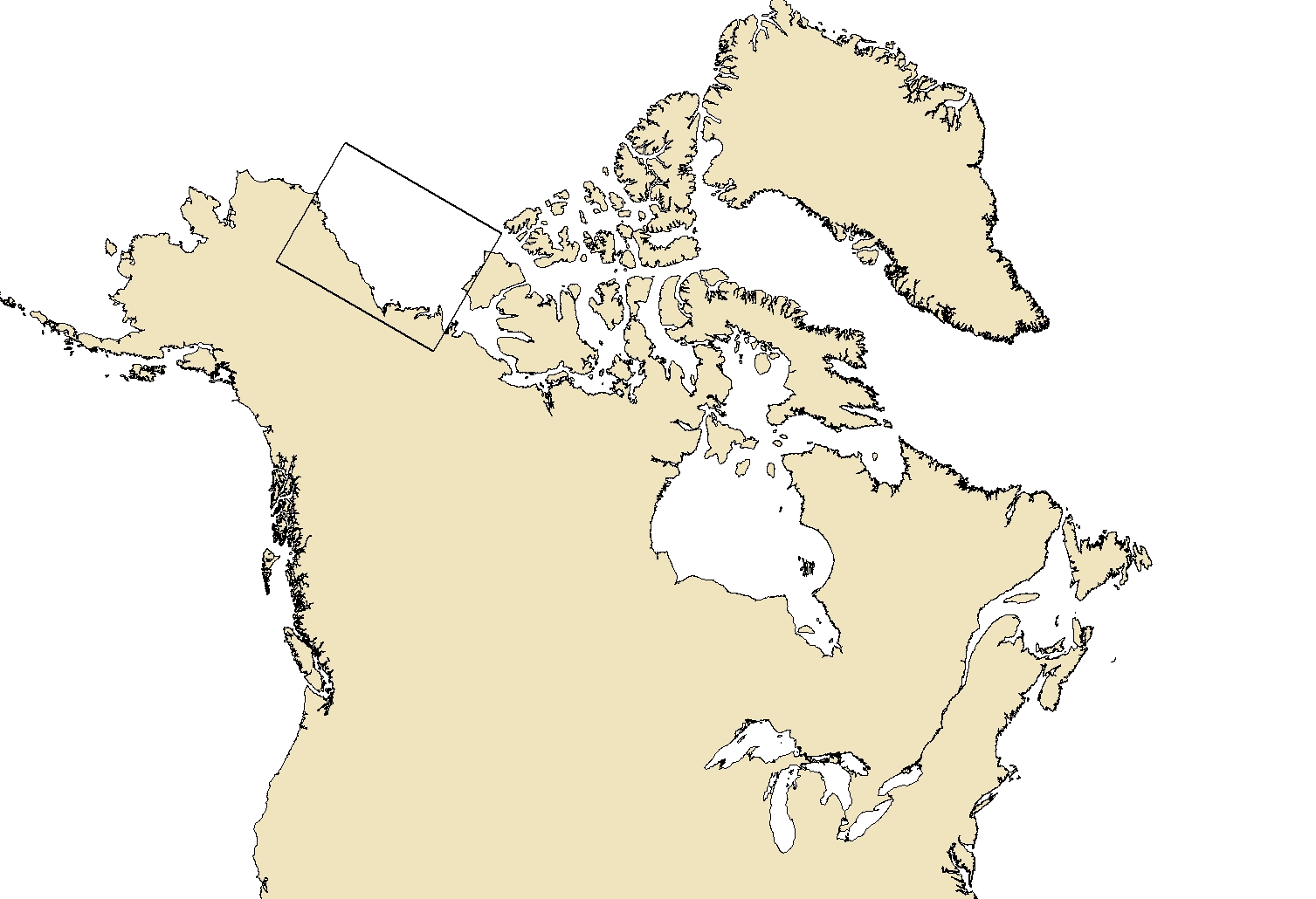 Rgion dpictant Carte quotidienne des glaces - Côte de l'Alaska