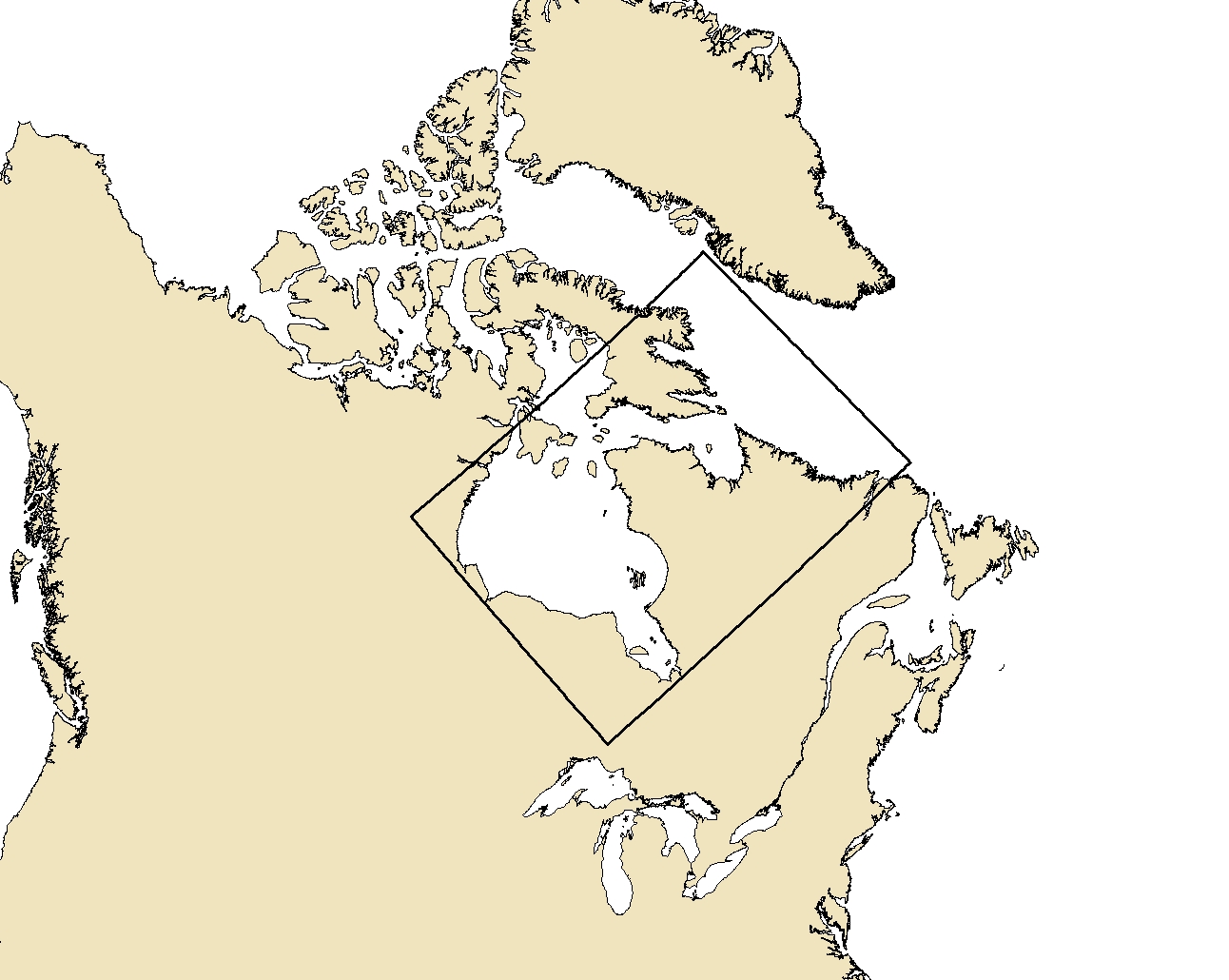 Rgion dpictant Carte régionale hebdomadaire des glaces Baie d'Hudson