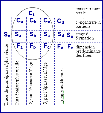 Code de l'œuf utilisé sur les cartes quotidiennes d'analyse des glaces